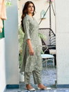 Pista Colour Rayon Printed Kurti With Pant Dupatta Wholesalers In Delhi Aaradhna 2053